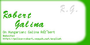 robert galina business card